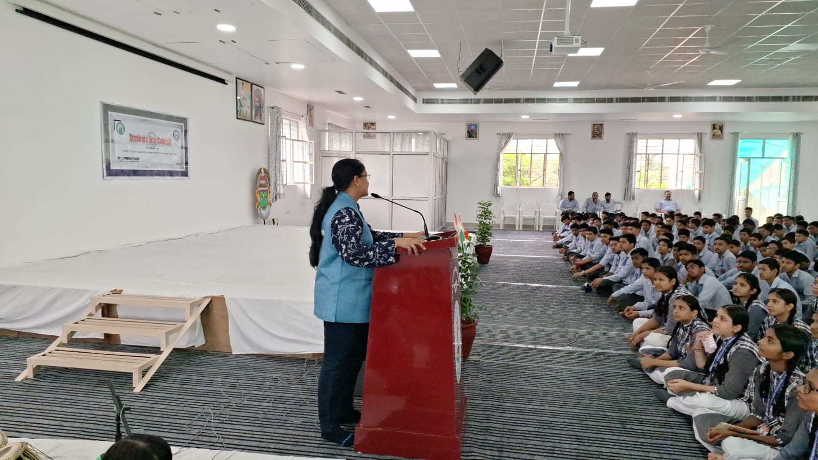 MEETING FOR ENVIRONMENT WITH STUDENT ECO COUNCIL OF SARSWATI VIDYA MANDIR SCHOOL